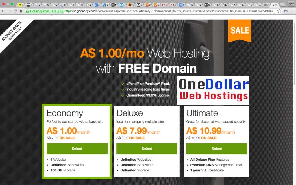 1 Web Hosting Australia Godaddy Hosting 1 49 Aud Free Domain Images, Photos, Reviews