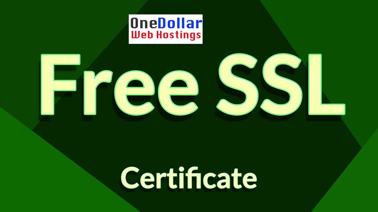 Godaddy free SSL Certificate