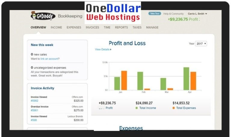 godaddy bookkeeping