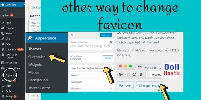 Way to change Hostgator favicon