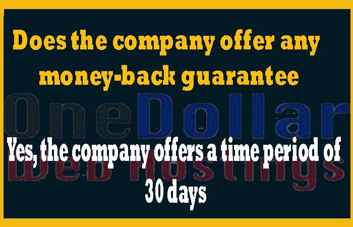 Does the company offer any money-back guarantee