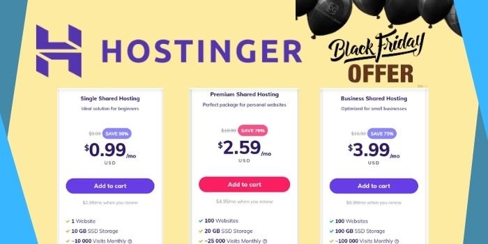 hostinger black friday offer