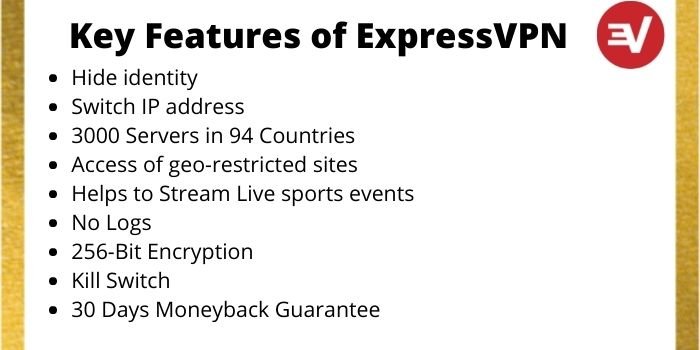 Key Features of the ExpressVPN