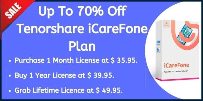70% off Tenorshare iCareFone